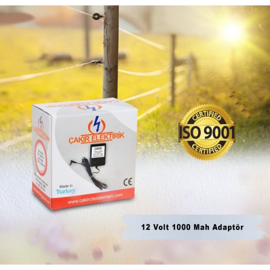Elektrikli Çit Adaptörü 12 Volt 1 Amper Elektrikli Çit Adaptörü 12 Volt 1 Amper