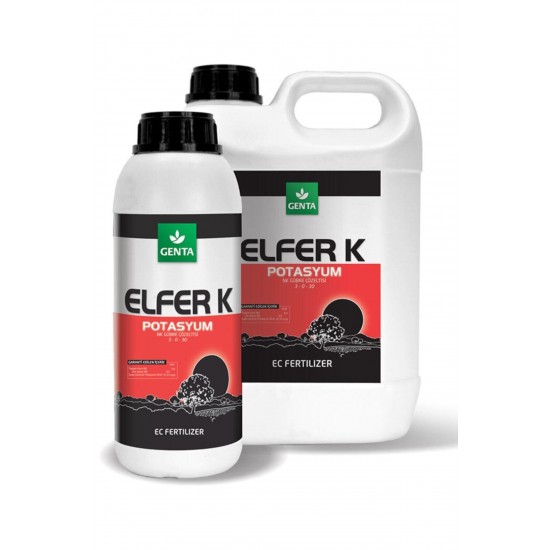 Genta Elfer K Sıvı Potasyum 1lt Gübre Meyve Büyütücü Yaprak Gübresi Genta Elfer K Sıvı Potasyum 1lt Gübre Meyve Büyütücü Yaprak Gübresi